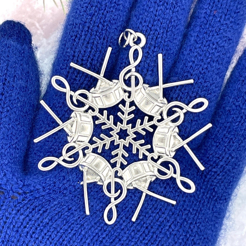 Drummer’s SnowWonders® Snowflake Ornament, (SW6075) - Shop Palmers