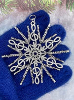 Flutist’s SnowWonders Snowflake Ornament, (SW6077) - Shop Palmers