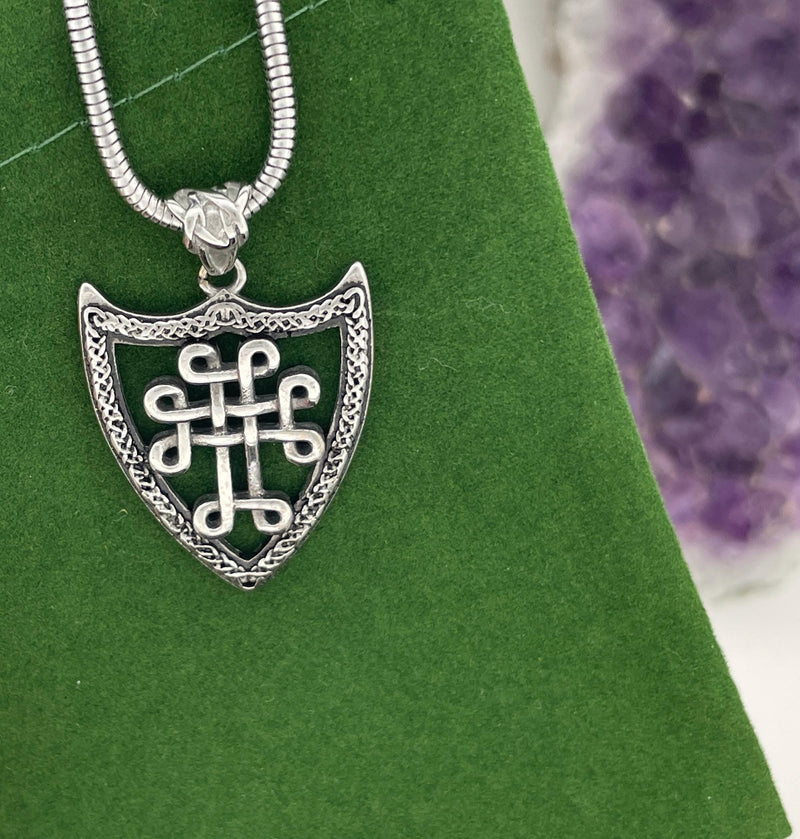 Fatherhood Celtic Knot Necklace (S388) Irish Scottish Father knot