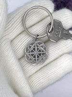 Celtic FATHER & SON knot Keyring (s398 KEY) Irish, Scottish, Welsh,