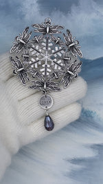 2024 Limited Edition Dragonfly/Purple Crystal SnowWonders® Snowflake Ornament, (SW6058limited2024)