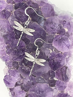 Ribbon of Life Dragonfly Dangle Earrings (s275) - Shop Palmers