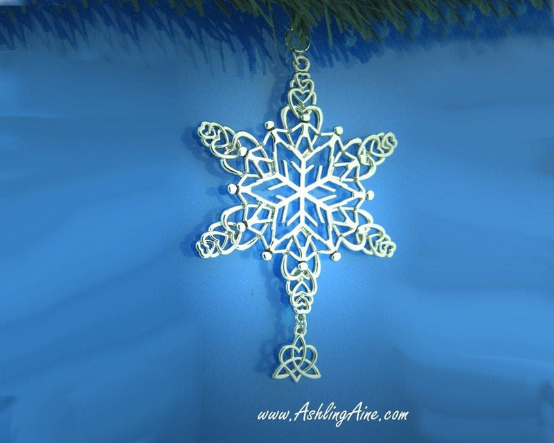 Sister Knot Celtic SnowWonders® Ornament, Celtic Snowflake Ornament, (6052Sisterknot SW), family Ornament - Shop Palmers