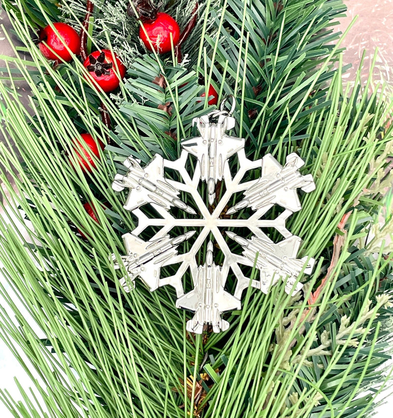 USAF F - 22 SnowWonders® Snowflake Ornament! (6073) - Shop Palmers