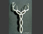 Kilt Pin,Celtic Royal Trinity Stag Kilt Pin, JPEW7014